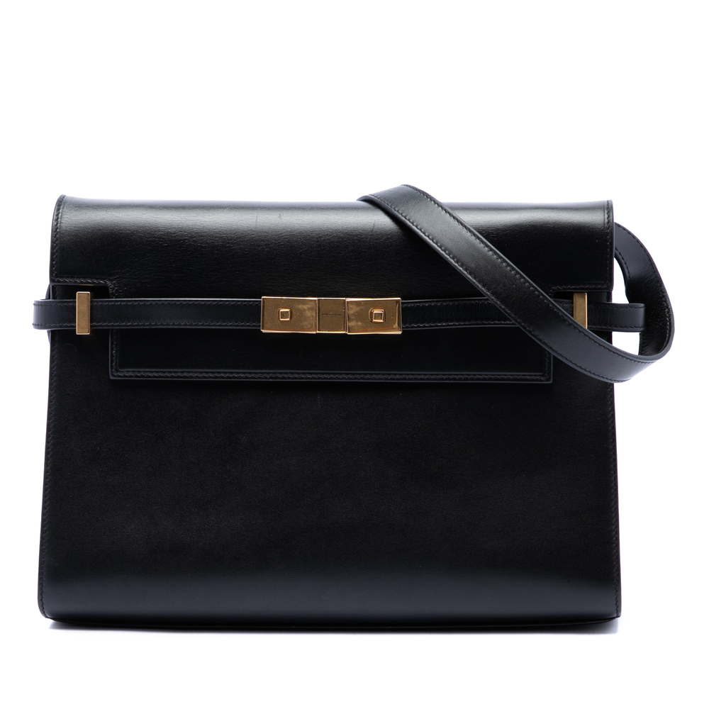 Pre-Loved Saint Laurent Medium Smooth Calfskin Manhattan Shoulder Bag
